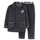 Talihong Hunan Vêtements provinciaux hommes Pajamas épaissis en hiver avec la veste en coton à trois couches de Velvet Daddy Gee Going Warm-d'âge moyen et âgé N9926f Blue Milk Fleece Amélioration de la taille L épaissie de la taille (100-120jin [Jin est égal à 0,5 kg]))