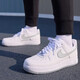 Nike NIKE cushioning sneakers men's Air Force 1 AIR FORCE 1 sneakers FJ4146-100 white gray 43
