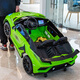 Join hands with an extra-large two-seater Lamborghini children's electric car toy that can sit on a baby's remote-controlled child stroller. Upgraded green full-featured + MP4 + 12A ultra-powerful battery, tug + portable charging + hydraulic butterfly wing door