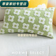 Rongtao Nordic style embroidered pillowcase, plaid living room sofa pillow, bedside cushion, Moroccan B&B, green flower 45*45cm pillowcase + pillow core
