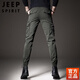 Jeep Spirit2024 Spring and Automne New Work Pantalon Multi-Pocket épaissis épaissis rétro Pantalon pour hommes Slim-Fit Legging Pantal