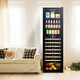 Bacchus wine cabinet thermostatic cabinet embedded household multi-functional single-door dual-temperature refrigerator air-cooled frost-free office restaurant fresh ice bar beverage cabinet vertical display cabinet tea cabinet YC-208 air-cooled dual temperature multi-storage + fruit basket 40 bottles