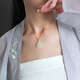 Zhou Taisheng New Year's gift pure gold Hetian jade Maitreya Buddha pendant blue and white jade for girls and mothers