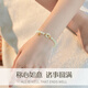 GLEN Hetian Jade Armband Frauen Jade Armband und Sicherheitsschnuckle Silber Armband Mädchen Geburtstag Geschenke für Freundin Frau und Mutter Schmuck [Ruyi Friedensschnalle] Armband + Zertifikat + Geschenkbox