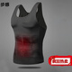 Step-sensing men's vest hiding flesh for men's body shaping clothes for men's vest shaping men's fixed shape and chest shaping [upgraded style][sleeved black] [L code][suggested 120-160Jin[Jin equals 0.5 kg]]
