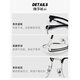 
Helen Keller Wang Yibo same half-frame eyebrow frame myopia glasses men's business fashion small frame versatile astigmatism glasses H9215C1/9 bright black frame + bright silver Yishilu 1.60 diamond crystal film rock