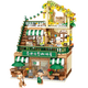 Panlost Teddy Baking House Street View Tienda de conveniencia Adulto Pequeño Conjunto de construcción de partículas Juguetes Juguetes Boys and Girls Día de niños Regalo Coffee Coffee House [1381 partículas]