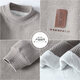 Jackets Pullover Herren neuer Winterstil Trendy locker verdickte warme, vielseitige runde Nackenpullover gestrickt