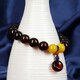 Jiale Blood Amber Bracelet Women's Beeswax Amber Combination Bracelet Baltic Amber Safety Buckle DIY Style About 10mm+ 12g