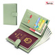 
VANLEMN Denmark Anti-theft Scanning Study Abroad Travel Passport Bag Card Bag Multi-function Storage Certificate Bag Passport Clip Women's Wallet Light Gray