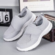 Zuli Jianai Daddy Old Man Shoes for Women with Wide Wide Extra Wide Summer Mesh Breathable Mom Shoes for Candy Foot and Foot Rehabilitation Casual Shoes 805 Light Gray Couple Style 39 Wide