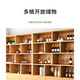 Shousheng wine cabinet display cabinet solid wood wine rack home storage cabinet living room partition cabinet red wine tea cabinet multi-functional entrance cabinet solid wood wilderness color combination 200*24*180