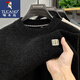 
Woodpecker integrated velvet high-end sweater for men's autumn and winter style plus velvet thickened round neck warm bottom knitted sweater clothes 10749/9906 gray [added velvet thickened] 3XL