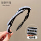 Jianla Travel Retractable Folding Headband Women's 2025 New Face Wash Special Teeth Anti-Slip Broken Hair Headband Pressing Hairpin 5# Pink Flower Style B00-201
