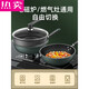 何佳功德国进口品质麦饭石炒锅不粘锅家用炒菜锅电磁炉燃气灶专用加厚平 99英寸 30加厚聚能复底  9930寸
