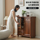 MIVM Neues chinesisches High-End-Massivholz-Tee-Barmaschine Haushaltskabinett Integrierter Schrank Wohnzimmer High-End-Ess-Seitenschrank Vollautomatisch intelligentes Wasserspender CZZ9905/Desinfektion Modell-rotes braun-solides Holz zwei-türtiger Modell-Voice-Binghitzer
