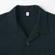 MUJI Camisa de manga corta con cuello abierto de fácil secado para niños grandes CB1LFA4A Dark Navy 140/68A