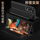 Aimison [écran tactile sensible] Xiaomi 15pro Case de téléphone mobile Xiaomi 15 Étui en cuir intelligent de type Flip Xiaomi 15ultra Case protectrice de la lentille complète Emulation en cuir en cuir Black-Smart Fenêtre [Xiaomi 15]