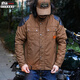 Los trajes de carreras de motocicletas feas feas hermanos perdieron el invierno tallado de equipo al aire libre para al aire libre tela de cera de aceite [UBJ-653] XL