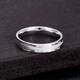 Kaibaolou Pt950 platinum couple ring for men and women, platinum pair of rings, simple solid solid ring ring, No. 23 6.15g