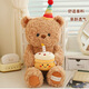 Weltston Teddy Bear Coll Plush Toy Coll Pillow подарка подарка на день рождения девочки для девочек 30 см. День рождения маленький медведь