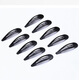 Jiuviya Hair Clip Side Hair Clip 2024 Neues High-End-Kurzhaarbon ein-Line-Clip kleiner Clip-Kopfschmuck Jyfj0033 Black 5 Pakete
