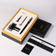 
Picasso (pimio) fountain pen gift box signature pen ink set high-end business gifts for men and women birthday gifts for students adult calligraphy practice 717 bright black gold clip ink gift box 0.5mm
