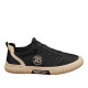 Wuken-Leinwandschuhe Herrenschuhe Frühling Neues atmungsaktives Sport und Freizeitbrettschuhe Trendy Herren alter Peking-Stoffschuhe Männer FH-Qianmu-X718 Black 41