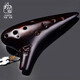 
FENG YA OCARINA Professional grade smoked and burnt 12-hole midtone C-tuning performance twelve-hole AC oval sounds accurate and bright