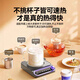 Albasha Hot Selling 20W+ Heated Coaster Constant Temperature Coaster Heated Water Cup Hot Milk Artifact Adjustable Temperature Health Cup Heated Insulation Base Office Birthday Gift for Girls Starry Sky Gray-Flagship Edition Timable丨5 Temperature Control丨No Cup Picking 0L