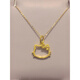 Chenru gold hollow cat head pendant sweet and cute HelloKitty999 pure gold plated necklace 24K clavicle chain cat