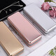 2025 Nouvelle boîte de lunettes haut de gamme Anti-pression et anti-pression Portable Portable Mentes pour hommes Aluminium Lunettes en métal Box Silver Mirror Silver Mirror Tissu