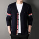 Tommybulltommy Autumn Button Strickjacke V-Ausschnitt-Revers-Pullover dünne einfache lässige und vielseitige Pulloverjacke Männer 9215-Gragen V-Ausschnitt 125/185 Vorgeschlagen 170-190jin [Jin ist 0,5 kg]