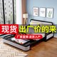 NAIYU SAFAT LIT DOUBLE PLACKING MULTIFUNCTION Poldable Retractable Salon Small Apartment Durable Balconie Balcon Double-usage Gris clair + Pillow à livraison de rack noir [1,08 mètre] + 5 cm Sponge + 2 cm Latex
