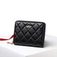 WILLIAMPOLO Emperor Paul Women's Card Pack Sheepskin 30 Card Position Anti-theft Brush Multifunctional Short Driver's License Pack Short Card Pack Black