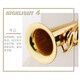 Saxophone jinbao jbsst-400 tube droit saxophone peint en or droit de saxophone