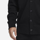 耐克（NIKE） 男针织开衫春季新款黑色纯棉休闲叠搭刺绣外套 FN3899-010 L