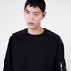 PRADA/Prada Gift Men's Oversize Regenerated Nylon Sweatshirt Black/Black S