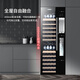 Lanyi ultra-thin constant temperature wine cabinet, sterilized red wine cup dispenser, constant temperature wine combination cabinet, embedded wine cabinet, wall-mounted wine cabinet, embedded red wine refrigerator, 400mm depth stainless steel model (red wine dispenser), 64 bottles