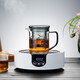 Mesni Glass Tea tasse de thé à thé de séparation d'eau de séparation d'encre couleur créativité Brewing Tea tasse avec eau filtrée tasse de fleur de fleur tasse de thé Kung Fu Set Moke tasse 690 ml