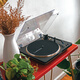 Audio-Technica AT-LP70X vinyl record player, fully automatic belt drive, dual speed record player, retro gramophone, record player, professional audio LP70XBT+Marshall STANMOREIII set