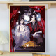 Shantoulin Village Tianguan blessed painting large number oil DIY filling coloring hand-painted original cartoon peripheral oil color decoration qx15885 60*70cm thick solid wood inner frame + exquisite outer frame (