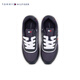 TOMMY HILFIGER children's clothing men's color-blocking striped webbing retro casual shoes sports shoes running shoes travel shoes TH100944 navy blue 695 37