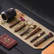 HOI KONG Tea Set Accessories Tea Ceremony Six Gentlemen Tea Making Three-piece Set Whole Tea Knife Tea Clamp Needle Tweezers Brush Kung Fu Tea Art Tools Zen Tea One-Piece Tea Ceremony Cylinder + Buddha Hand Five-piece Set + Tea Scraper