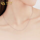 CHINA GOLD PT950 Platinum Necklace Women's Clavicle Chain Stackable Plain Chain Thin Chain Versatile Valentine's Day Practical Birthday Gift Women PT950 Platinum O-Line Chain Approximately 2.2g Adjustable