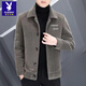 Playboy (PLAYBOY) new men's woolen coat short autumn and winter woolen coat men's thickened jacket top high-end casual windbreaker noble khaki XL recommended 115Jin Jin equals 0.5kg -130Jin Jin equals 0.5kg