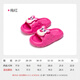 Fuluomi Girls Cartoon Slippers Summer Home Bath Non-Slip Children's Lightweight Soft Soled Sandals Rose Red 36