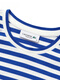 LACOSTE 法国鳄鱼女装24春季设计感条纹休闲长袖T恤TF9207 iup/蓝白拼色 32/150