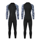 Gumuni cross-border 3MM one-piece wetsuit for men in the sea, cold-proof wetsuit, warm swimsuit, snorkeling paddleboard surfing, 3mm camouflage blue hooded 4XL
