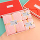 Haojinhui Coral Velvet Towel Gift Box Set Thickened Coral Velvet Bath Towel Three-piece Gift Box Set Company Gift Companion Color Matching Thickened Towel Two Boxes